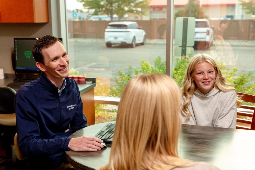 fargo braces consult&mdash;parent meeting about treatment plan