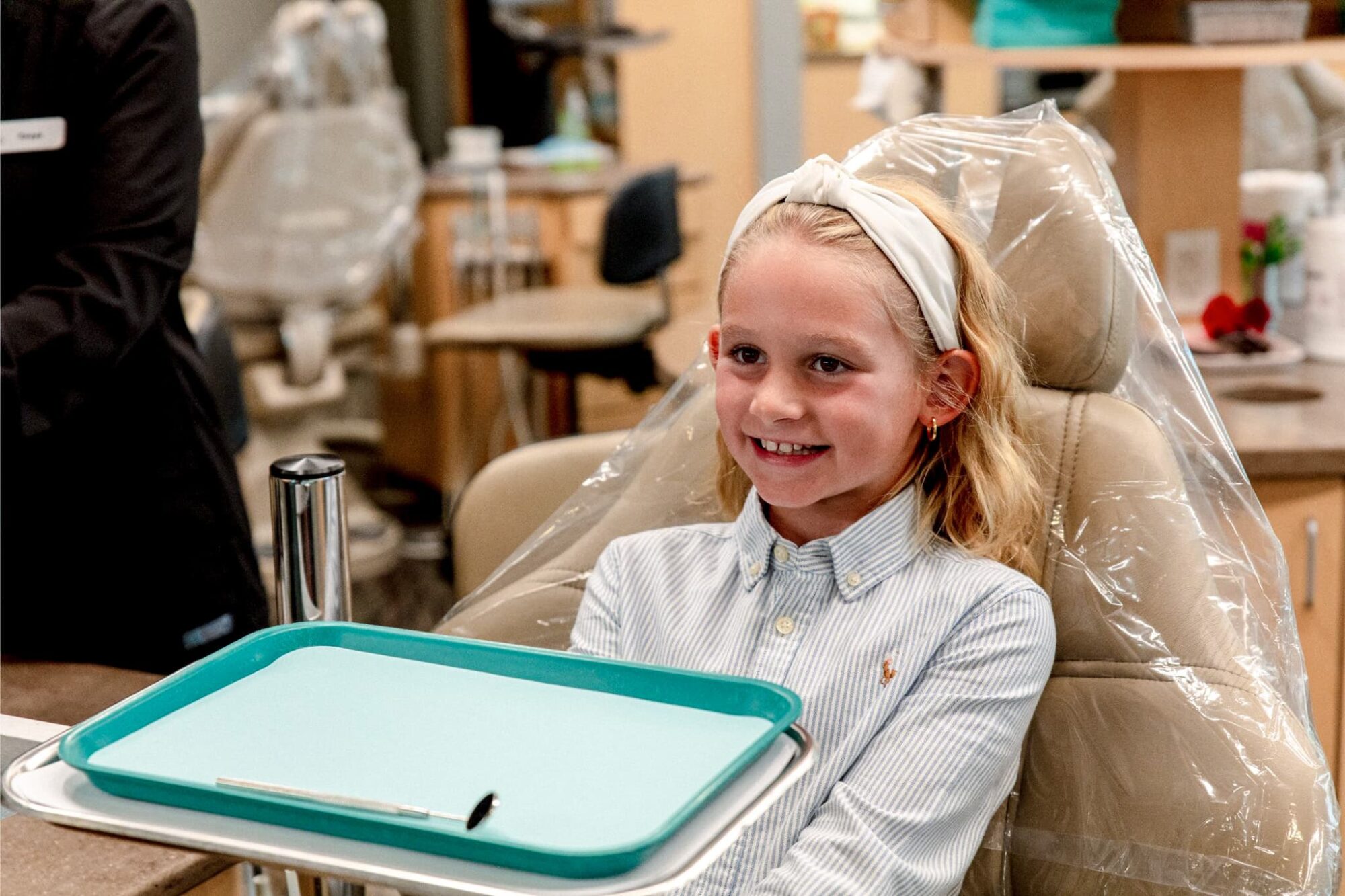 pediatric visit at fargo orthodontics&mdash;young patient before exam